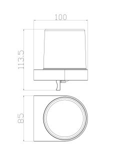 Дозатор для мыла Wonzon & Woghand WW-5251-GM тёмный графит